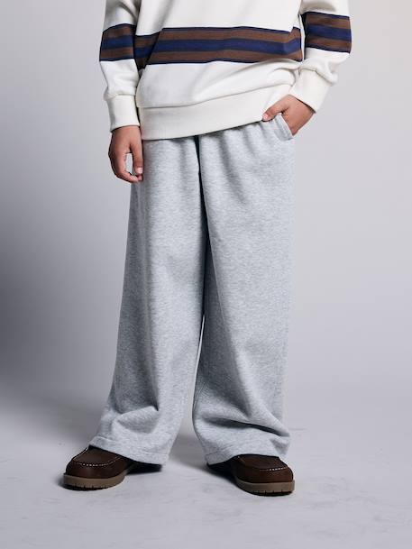 Set van 2 wijde joggingbroeken voor jongens grijs - vertbaudet enfant 