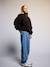 Ballonjeans voor meisjes middenblauw - vertbaudet enfant 