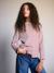 Meisjes T-shirt met lange mouwen ecru+rozenhout - vertbaudet enfant 