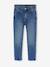 Slim jeans voor meisjes lichtblauw+middenblauw - vertbaudet enfant 