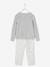 Fluwelen pyjama 'kattenmasker' meisje grijs - vertbaudet enfant 