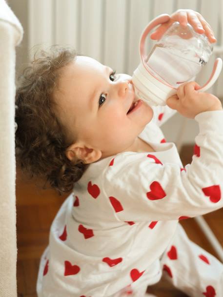 Leerfles 2 in 1 (210 ml) BEABA beige+ROZE+saliegroen - vertbaudet enfant 