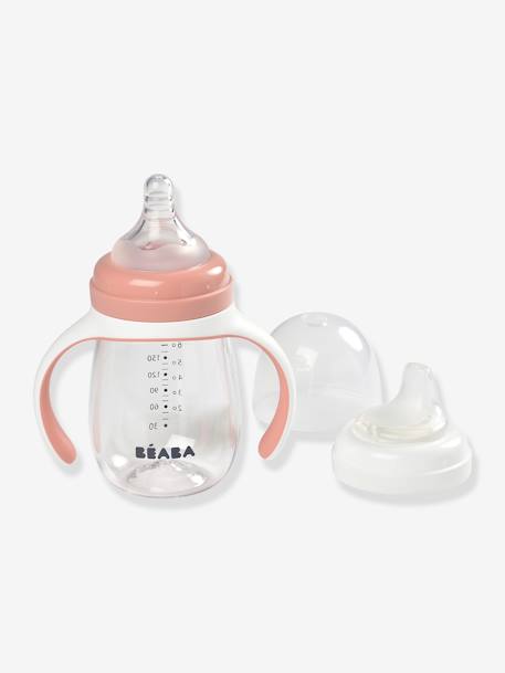 Leerfles 2 in 1 (210 ml) BEABA beige+ROZE+saliegroen - vertbaudet enfant 