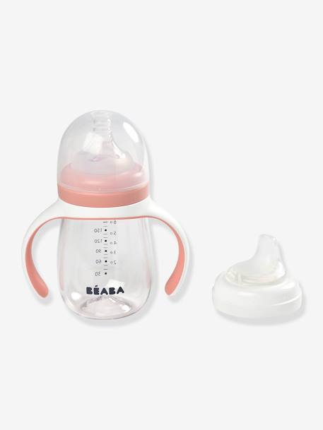 Leerfles 2 in 1 (210 ml) BEABA beige+ROZE+saliegroen - vertbaudet enfant 
