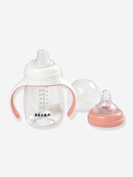 Leerfles 2 in 1 (210 ml) BEABA beige+ROZE+saliegroen - vertbaudet enfant 