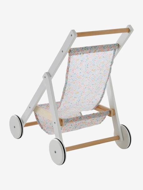 Houten wandelwagen voor babypop wit - vertbaudet enfant 