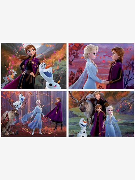Set met 4 puzzels van 50 tot 150 stukjes Disney® Frozen 2 EDUCA roze - vertbaudet enfant 