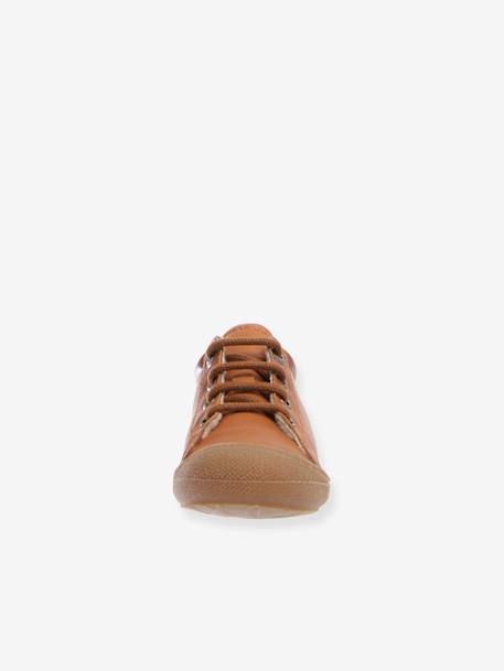Laarsjes voor jongensbaby Cocoon NATURINO® 1e stapjes cognac+marineblauw - vertbaudet enfant 