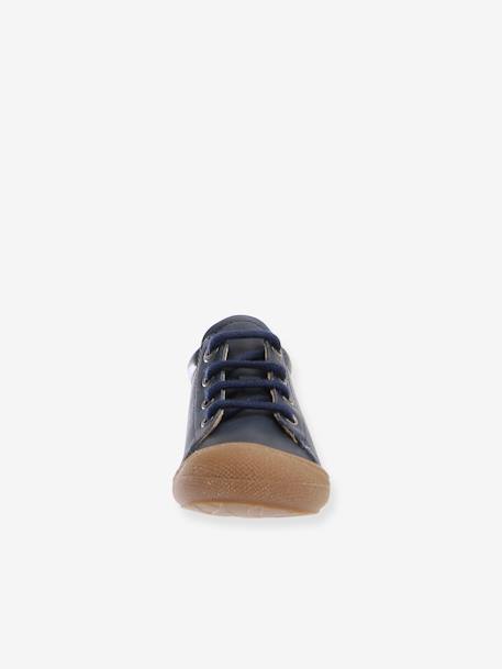 Laarsjes voor jongensbaby Cocoon NATURINO® 1e stapjes cognac+marineblauw - vertbaudet enfant 