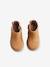 Elastische leren laarsjes voor meisjesbaby's beige, bedrukt+bordeauxrood+CAMEL+marineblauw+zwart - vertbaudet enfant 