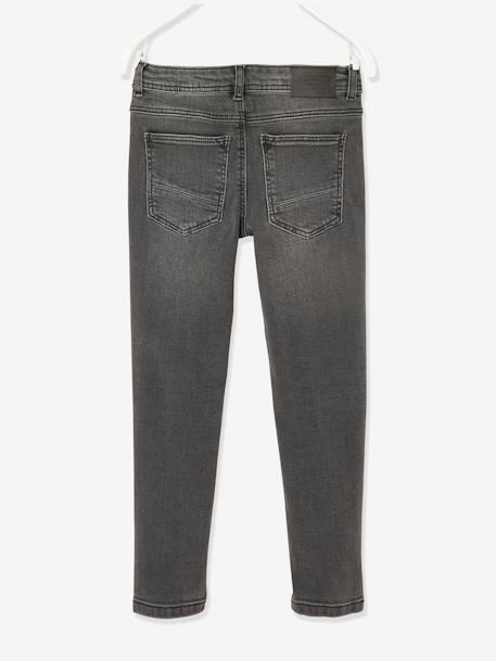 Slim fit jongensjeans Morphologik 'waterless' heupomtrek MEDIUM DENIM DONKERGRIJS+denimgrijs+double stone+RUW DENIM+STONE+zwart denim - vertbaudet enfant 