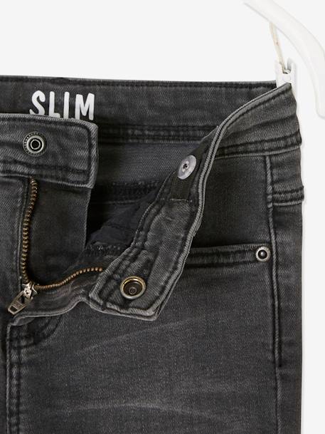 Slim fit jongensjeans Morphologik 'waterless' heupomtrek MEDIUM DENIM DONKERGRIJS+denimgrijs+double stone+RUW DENIM+STONE+zwart denim - vertbaudet enfant 