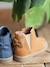 Elastische leren laarsjes voor meisjesbaby's beige, bedrukt+bordeauxrood+CAMEL+marineblauw+zwart - vertbaudet enfant 