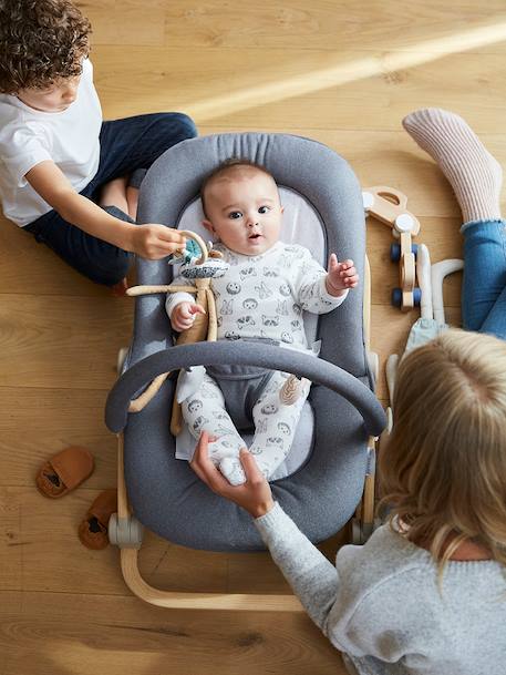 Transat met Babydream-boog beige, bedrukt+ecru+grijs/wit+lindegroen+marineblauw - vertbaudet enfant 