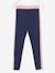 Sportlegging meisjes met zijstroken gemêleerd grijs+marineblauw+MARINEBLAUW+roze (poederkleur) - vertbaudet enfant 