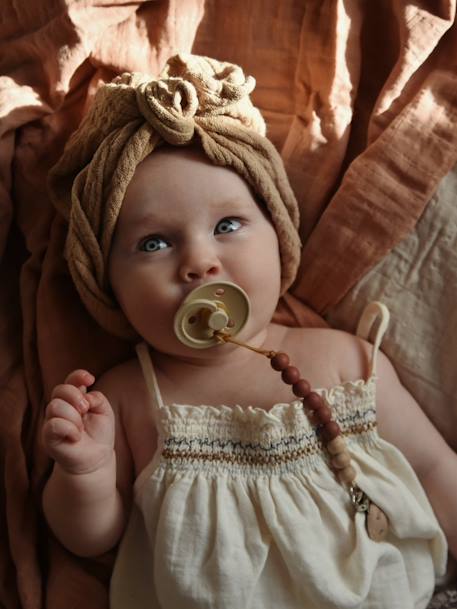 Set van 2 BIBS Colour-fopspenen, maat 1 van 0 tot 6 maanden Amandelgroen + kaki+Diepblauw + petrolblauw+IJzergrijs + babyblauw+Poederroze + vanille+rouge+saliegroen+Terracotta + poederroze - vertbaudet enfant 