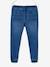 Makkelijk aan te trekken jongensbroek van molton met denim-effect lichtgrijs denim+stone - vertbaudet enfant 