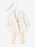 Set pasgeboren baby 3 delen haarband, jurk met motief en legging Nude met print - vertbaudet enfant 