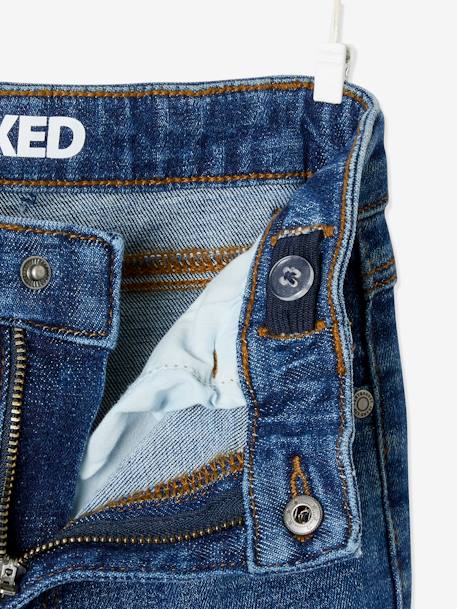 Jongensjeans met losse pasvorm en laag kruis stone - vertbaudet enfant 