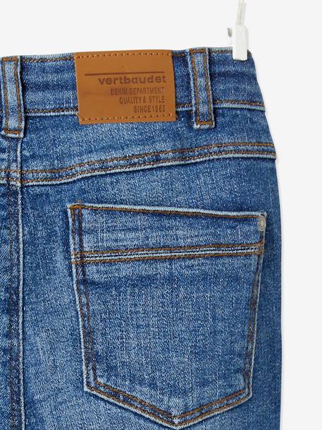 Jongensjeans met losse pasvorm en laag kruis stone - vertbaudet enfant 
