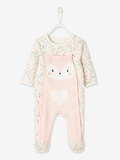 Baby-Pyjama, surpyjama-Molton slaappakje met drukknoopjes aan de voorzijde voor pasgeborenen