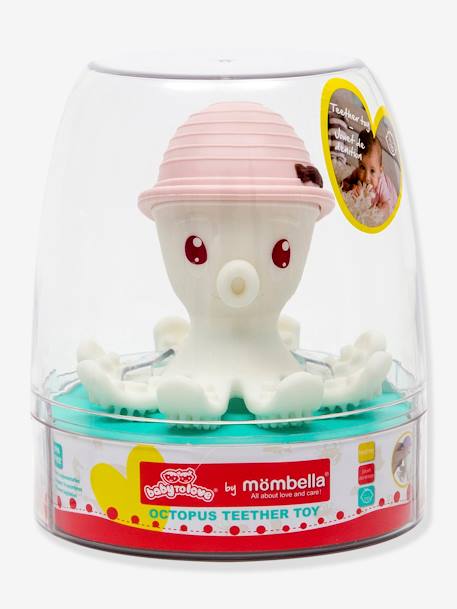 Bijtring Bonnie de octopus Baby to love LICHTROZE+SAFRAANGEEL - vertbaudet enfant 