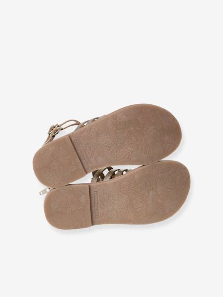 Kindersandalen van leer in spartaanse stijl, VERTBAUDET-collectie. 6497 - vertbaudet enfant 
