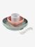 Serviesset 4 items silicone BEABA blauw+EUCALYPTUS+GEEL+terracotta - vertbaudet enfant 