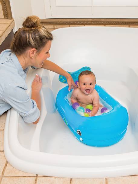 Walvis opblaasbare badkuip - INFANTINO BLAUW - vertbaudet enfant 