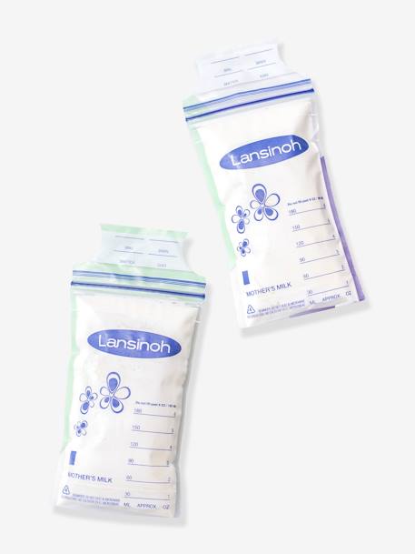 Zakjes voor het bewaren van moedermelk 50 stuks LANSINOH wit - vertbaudet enfant 