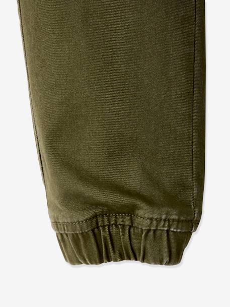 Jongensbroek battle eenvoudig aan te trekken donkerkaki+hazelnoot+ijsblauw+taupe - vertbaudet enfant 