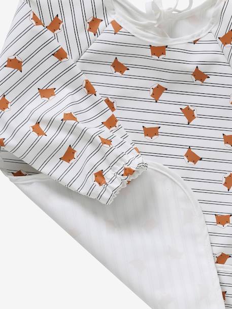 Slab lange mouwen meerkleurig+Plantenprint+roze (poederkleur)+vos - vertbaudet enfant 