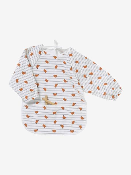 Slab lange mouwen meerkleurig+Plantenprint+roze (poederkleur)+vos - vertbaudet enfant 