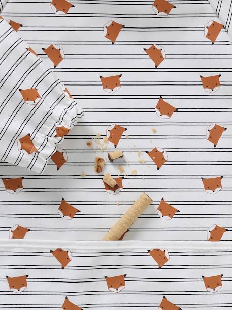 Slab lange mouwen meerkleurig+Plantenprint+roze (poederkleur)+vos - vertbaudet enfant 