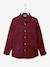 Overhemd voor jongens met stippenprint Aubergine met print - vertbaudet enfant 