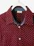 Overhemd voor jongens met stippenprint Aubergine met print - vertbaudet enfant 