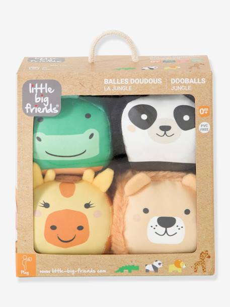 De Dooballs - Set van 4 zachte ballen - BABYTOLOVE groen+MEERKLEURIG+MEERKLEURIG - vertbaudet enfant 