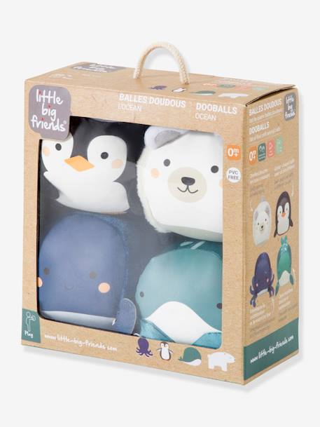 De Dooballs - Set van 4 zachte ballen - BABYTOLOVE groen+MEERKLEURIG+MEERKLEURIG - vertbaudet enfant 