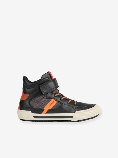 Halfhoge sneakers voor jongens  J Alonisso Boy B-GBK GEOX® zwart oranje - vertbaudet enfant 