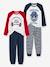Set van 2 pyjama's Muziek Oeko-Tex® Ivoor - vertbaudet enfant 