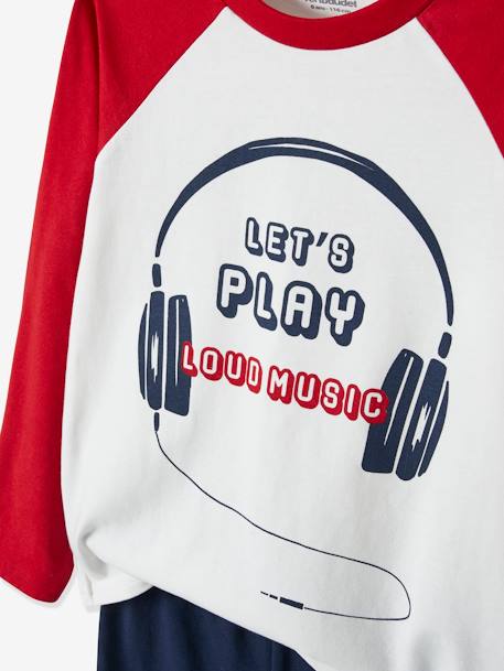 Set van 2 pyjama's Muziek Oeko-Tex® Ivoor - vertbaudet enfant 