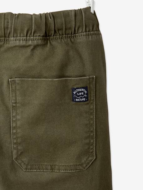 Jongensbroek battle eenvoudig aan te trekken donkerkaki+hazelnoot+ijsblauw+taupe - vertbaudet enfant 