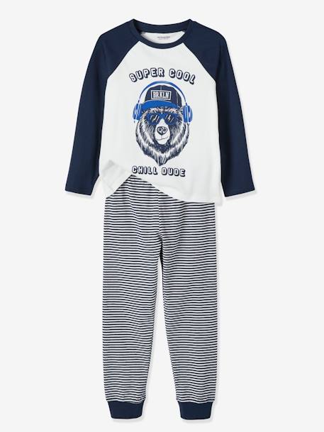 Set van 2 pyjama's Muziek Oeko-Tex® Ivoor - vertbaudet enfant 