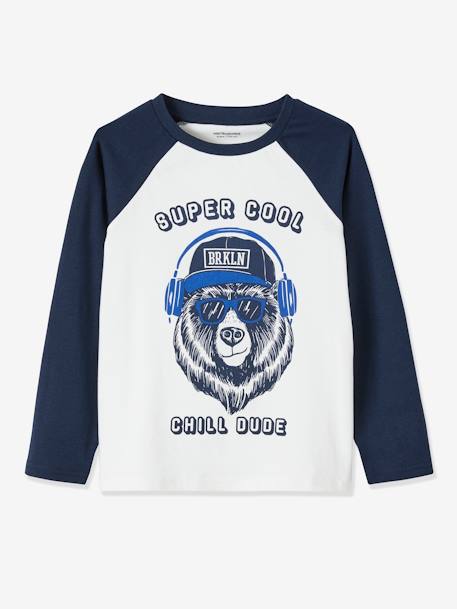 Set van 2 pyjama's Muziek Oeko-Tex® Ivoor - vertbaudet enfant 