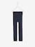 Fleece-legging voor meisjes blauw+gemêleerd grijs+parelgrijs+zachtpaars+zwart - vertbaudet enfant 