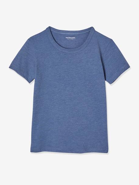 Set van 3 jongens-T-shirts met korte mouwen Set blauw ton sur ton+set wit - vertbaudet enfant 