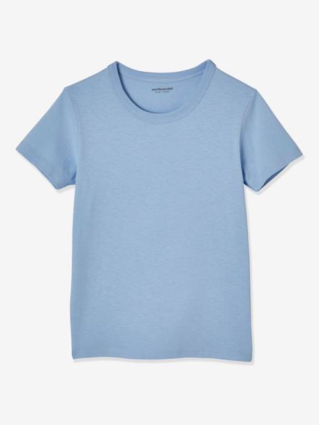 Set van 3 jongens-T-shirts met korte mouwen Set blauw ton sur ton - vertbaudet enfant 