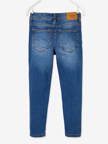 Slim fit jongensjeans Morphologik 'waterless' heupomtrek SMALL DENIM DONKERGRIJS+denimgrijs+double stone+RUW DENIM+STONE+zwart denim - vertbaudet enfant 