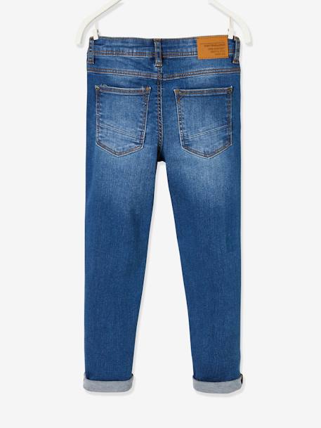 Slim fit jongensjeans Morphologik 'waterless' heupomtrek SMALL DENIM DONKERGRIJS+denimgrijs+double stone+RUW DENIM+STONE+zwart denim - vertbaudet enfant 