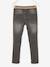 Rechte fleecebroek jongens denim look DARK GROSS+denim grijs+double stone+gebleekt denim+STONE MIDDEN+zwart denim - vertbaudet enfant 